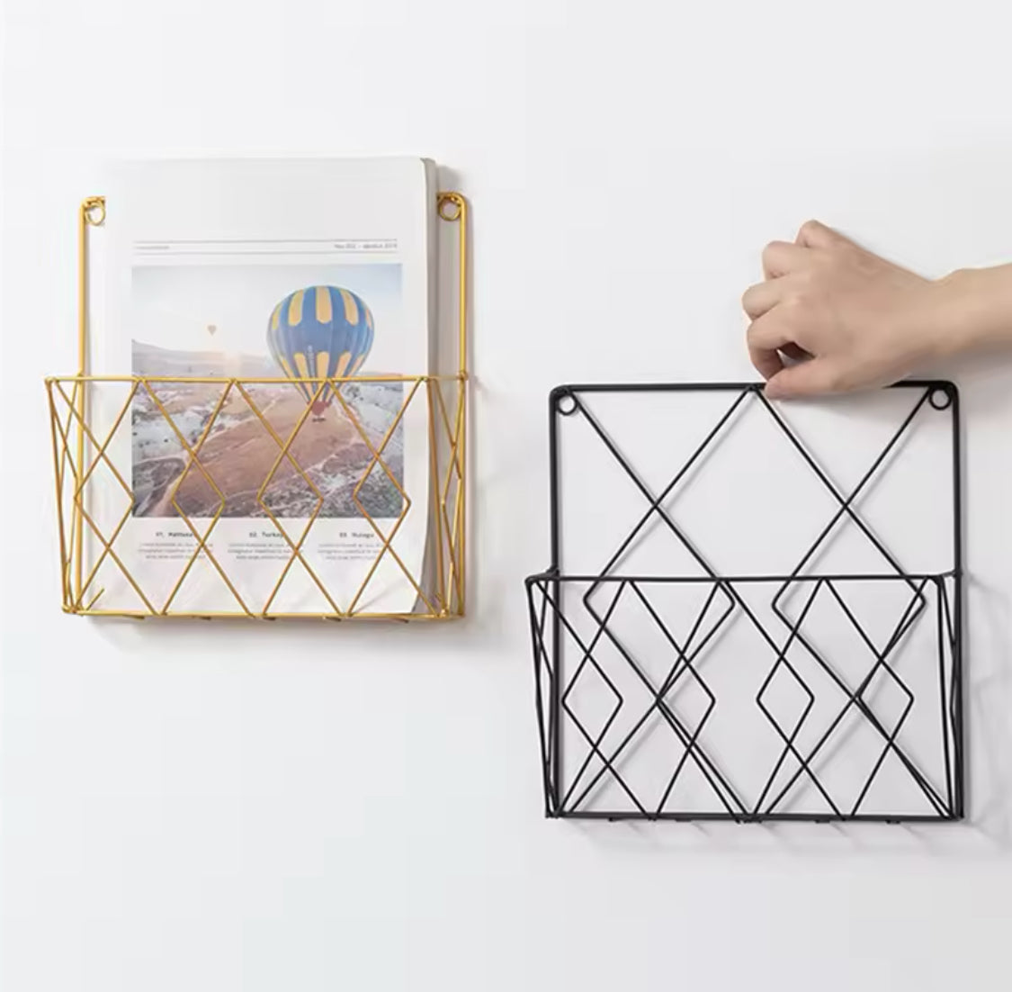 Wall Mounted Magazine Rack, Hanging Book Display Shelf, Magazine And Books Organizer Wall Mounted Magazine Rack, Hanging Book Display Shelf, Magazine And Books Organizer